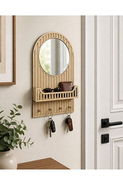 dekmar Antre Duvar Düzenleyici Aynalı Anahtarlık Organizer 32x52 cm