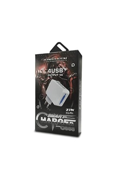 OEM Kingleen C888 Φορτιστής κινητού / Mobile Charger με 4 Θύρες USB-A 25W - Χ...