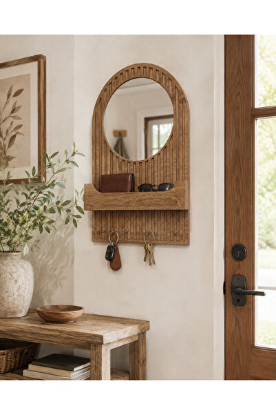 dekmar Antre Duvar Düzenleyici Aynalı Anahtarlık Organizer 32x52 cm