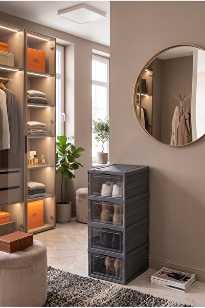 Kitchen Life 4'lü Modüler Çok Amaçlı Çekmeceli Ayakkabı Düzenleyici Organizer