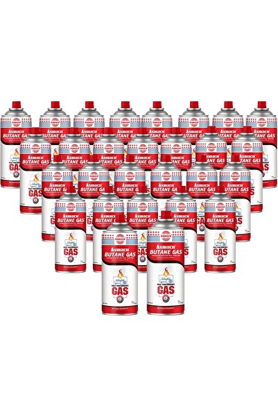 Asmaco Butane Gas Can -28 Pieces (1 Carton)-Butane Cartridge For Camping Stov...