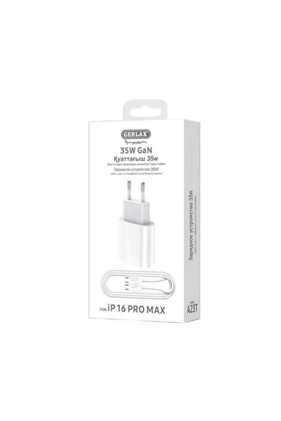 OEM GERLAX A23T Φορτιστής κινητού / Mobile Fast Charger 35W Gan με 1 Θύρα Typ...