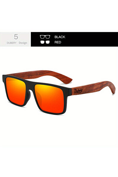 Choice Red5 DUBERY Wooden Polarized UV400 Protection Sunglasses For Men And W...