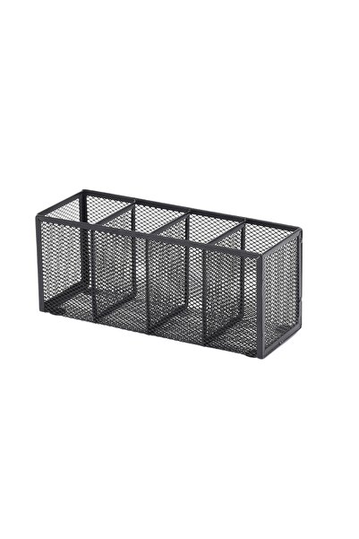 Choice1 Black-4-grid Metal Mesh Desk Organizer, Pen Holder, Pencil Holder, Of...