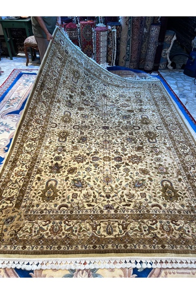 RD RAMAZAN DAĞ EL HALI SANATI El Dokuma Hint Uşağı Halısı Pamuk Saçak Üzerine...