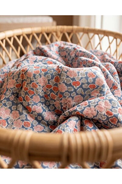 Zezig Anemone - Blue Muslin Blanket