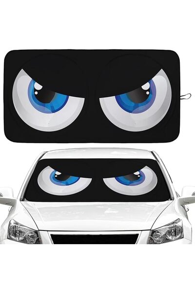 GENERAL Yala Joy Car Windshield Sunshade Cover, Foldable Sunshade with Funny ...