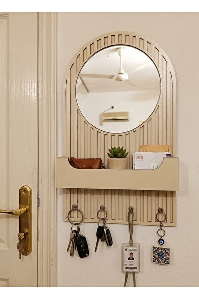 dekmar Antre Duvar Düzenleyici Aynalı Anahtarlık Organizer 32x52 cm