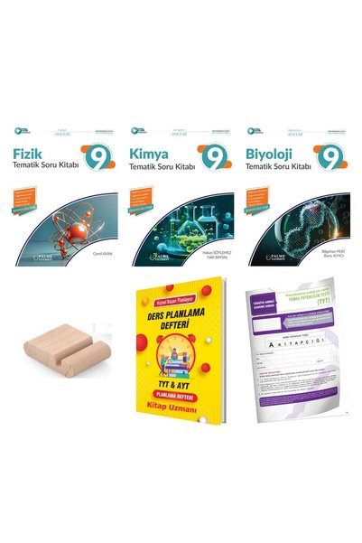 Palme Yayınevi 9.Sınıf Fizik Kimya Biyoloji Soru Bankası -Maarif Model 2027+T...