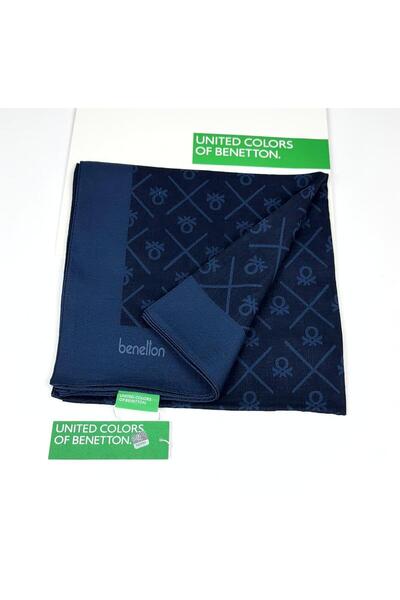 Benetton Elegante Uno Shawl 1026-1919 Navy Blue
