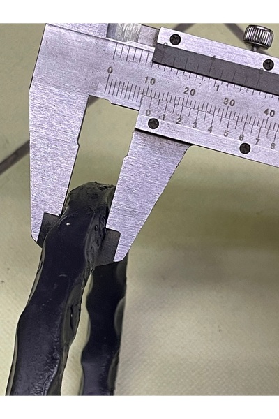 Genel Markalar 12 mm Ferforje Demir Halka Mat Siyah Boyalı Kaynaklı Sağlam Kaliteli 9,5cm İç Çap Çok Amaçlı Bağlantı Halkası