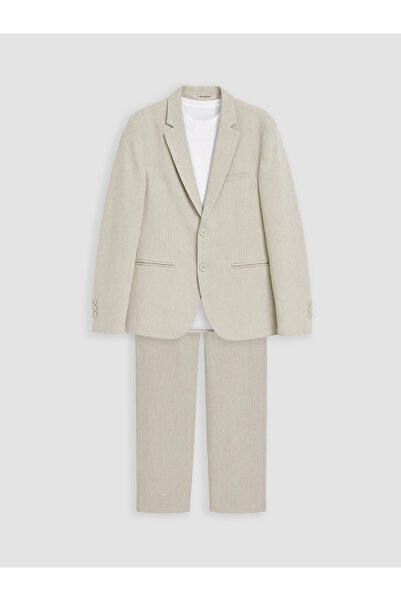 LC Waikiki Bej Erkek Çocuk Blazer Ceket Ve Pantolon Takım