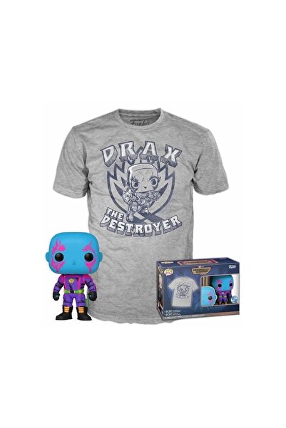 Funko Ποπ! Μπλουζάκι (Ενηλίκων): Marvel Φύλακες του Γαλαξία - Ντραξ (Μπλακλάι...
