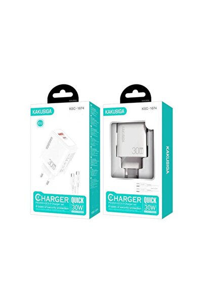 OEM KAKUSIGA KSC-1674 Φορτιστής κινητού / Mobile Fast Charger 30W με 1 Θύρα U...