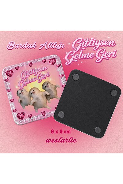 westartic 2000s Gittiysen Gelme Geri Yazılı Dans Eden Yavru Tatlı Kediler Pem...