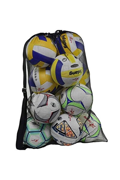 Choice Black-No pockets Large mesh sports bag with shoulder straps, drawstrin...