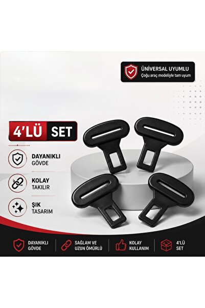 MemoDigital Uyumlu Kemer Toka Koruyucu Klips 4’lü Set