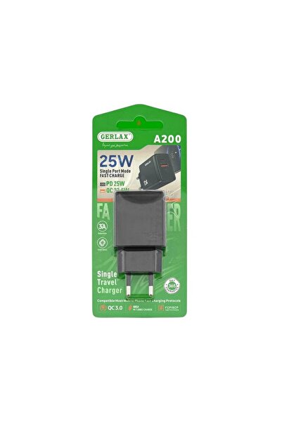 OEM GERLAX A200 Φορτιστής 25W Mobile Charger 1 Θύρα USB-A Και 1 Θύρα TYPE C -...