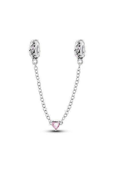 Choice KTC1440 Original 925 Sterling Silver Safety Chain Star Moon Sun Heart ...