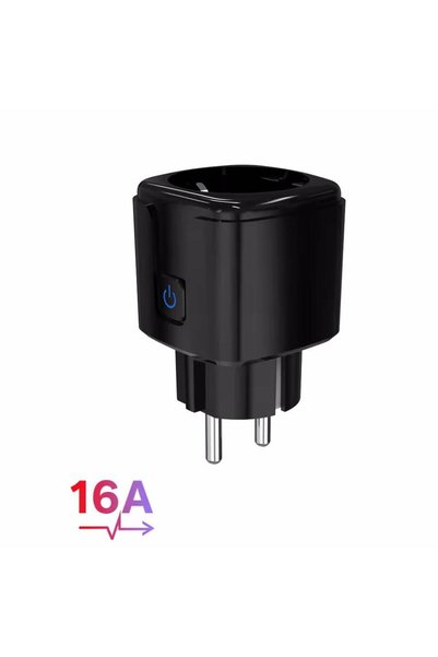 Choice EU black 16A Tuya EU Smart WiFi Plug 16A/20A Socket with Power Meter V...