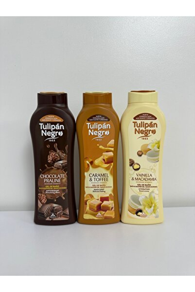 Tulipán Negro Σετ 3 Αφρόλουτρα – Σοκολάτα Πραλίνα, Καραμέλα & Τόφι και Βανίλι...