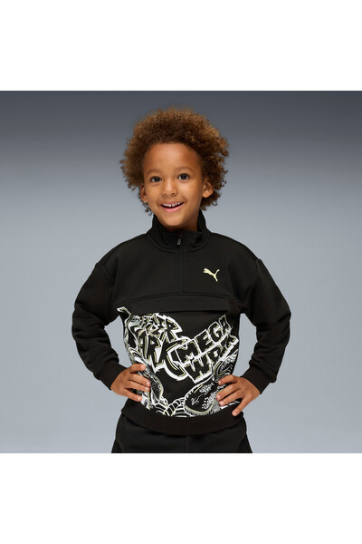Puma x Hot Wheels Monster Trucks Pullover Çocuk Sweatshirt