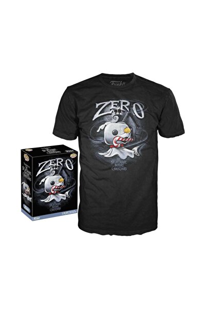 Funko Μπλουζάκι σε κουτί: Ο Εφιάλτης των Χριστουγέννων - Ζίρο με Μπαστούνι (M)