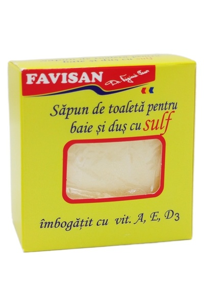 Favisan Sapun terаpeutic cu sulf pentru baie si dus 100g