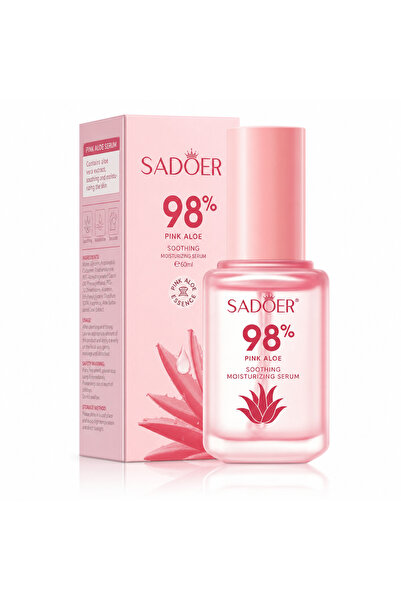PINK Ser hidratant calmant Aloe Vera roz, 60ml, pentru hidratare și confort p...