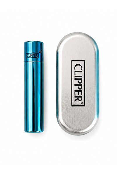 Clipper Desenli Metal Gaz Dolumlu Çakmak Özel Kutulu Premium Model