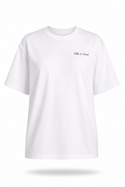 5in1Canpolat Tricou cu imprimeu nisipiu Ecru Hills