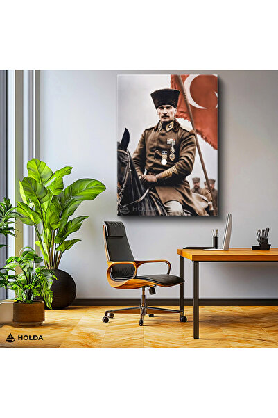 HOLDA Props Kanvas Tablo Mustafa Kemal Atatürk Türk Bayrağı Atatürk Tablosu D...