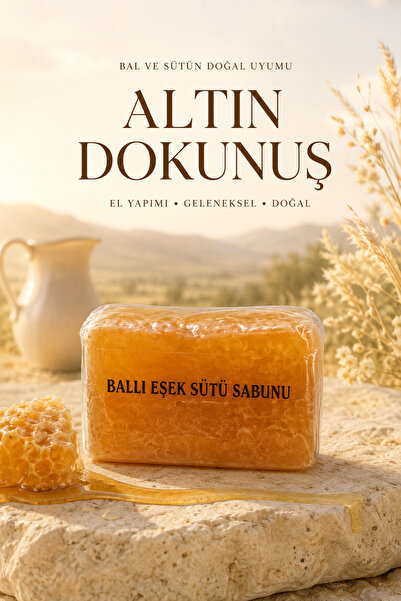 ANADOLU HASAT Doğal Ballı Eşek Sütü Sabunu 110 Gr