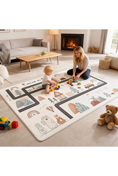Vinnatsu Vinatezo Rectangular Rug, Skin-Friendly Fabric, Neutral Color, Machi...