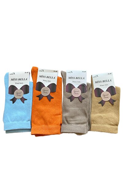 Miss Bella Colorful 4-Piece Women's Socks (Size 36-40)