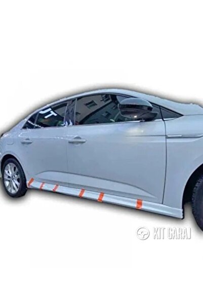 KitGaraj Renault Megane 4 Sedan Yan Marşpiyel (Çift) (Plastik) Boyasız