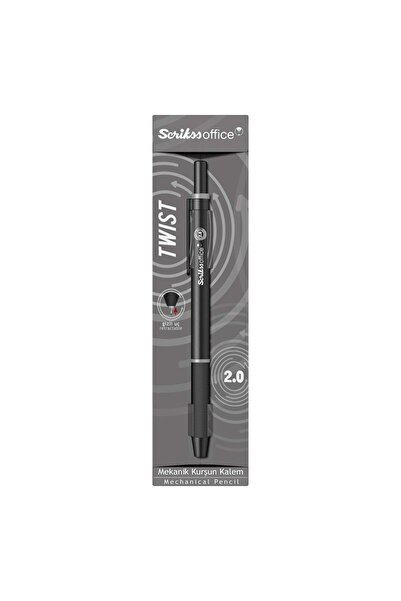 Scrikss Twist Şeffaf Ambalaj Versatil Kalem 2 mm Gri