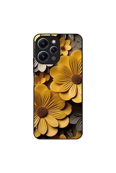 OEM Θήκη Sonique 3D Flower Series για Xiaomi Redmi 12 4G / Redmi 12 5G Κίτρινο
