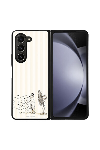 OEM Θήκη Sonique Σειράς Stripe Stories για Samsung Galaxy Z Fold 5 Cool Dog