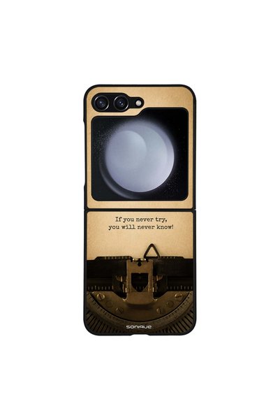 OEM Θήκη Sonique Men's Edition για Samsung Galaxy Z Flip 5 Old Letter