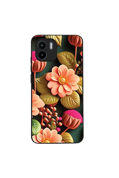 OEM Θήκη Sonique 3D Flower Series για Xiaomi Redmi A1 / Redmi A2 Σομόν