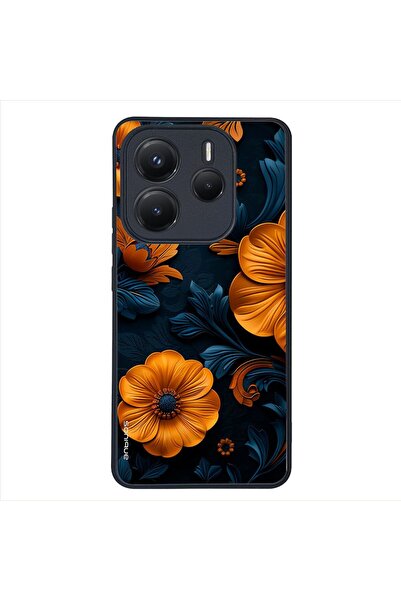 OEM Θήκη Sonique 3D Flower Series για Xiaomi Redmi Note 14 5G Πορτοκαλί 01