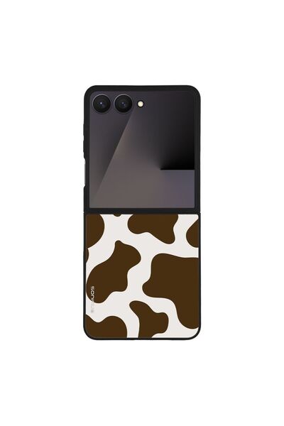 OEM Θήκη Sonique Σειρά Animal Print για Samsung Galaxy Z Flip 7 Αγελάδα 02