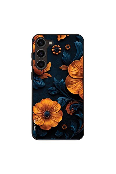 OEM Θήκη Sonique 3D Flower Series για Samsung Galaxy S23 Plus Πορτοκαλί 01