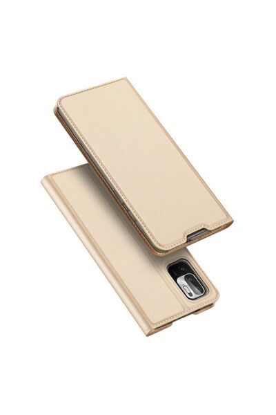 OEM DUX DUCIS Skin Pro Book Xiaomi Redmi Note 10 5G / Poco M3 Pro 5G Χρυσό