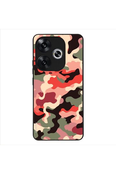 OEM Θήκη Sonique Camouflage Army Series για Xiaomi Poco F6 5G Κόκκινο