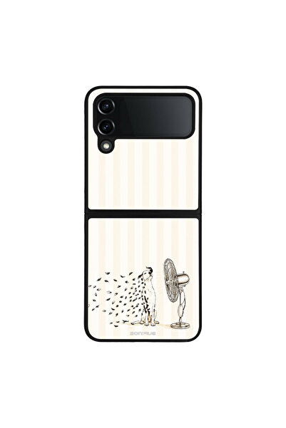OEM Θήκη Sonique Stripe Stories Series για Samsung Galaxy Z Flip 4 Cool Dog