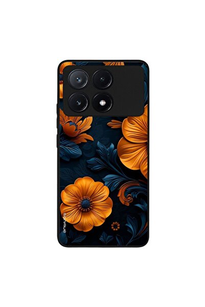 OEM Θήκη Sonique 3D Flower Series για Xiaomi Poco X6 Pro 5G Πορτοκαλί 01