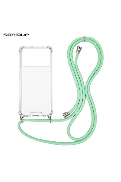 OEM Θήκη Σιλικόνης με Κορδόνι Sonique Armor Clear Xiaomi Poco X6 Pro 5G Βεραμάν
