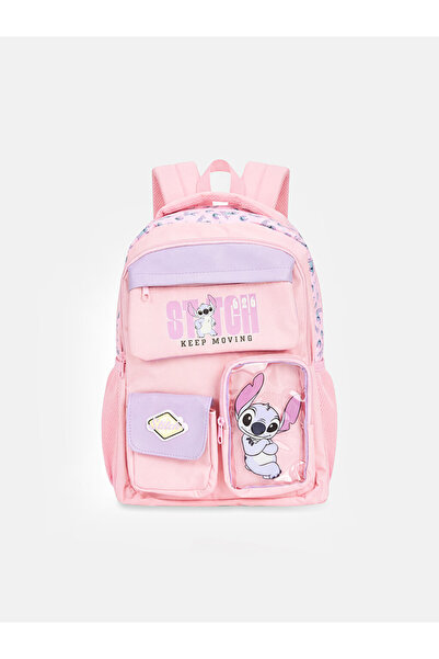 LC Waikiki Stitch Printed Girl's Backpack